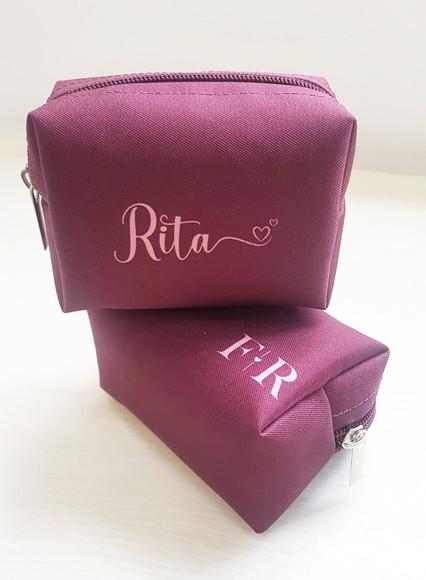 Necessaire Marsala para Madrinha de Casamento