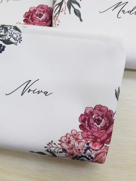 Necessaire Marsala com Rosa