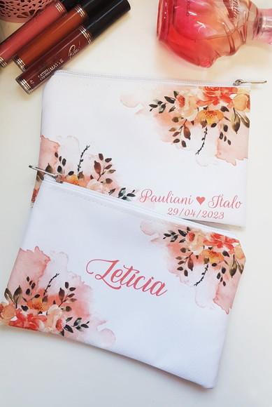 Necessaire para Madrinha de Casamento Laranja