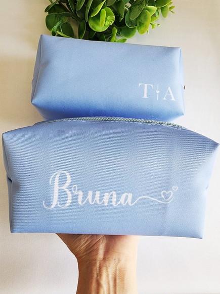 Necessaire Personalizada Azul Serenity