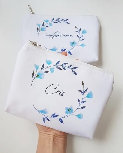 Necessaire Personalizada Azul Serenity
