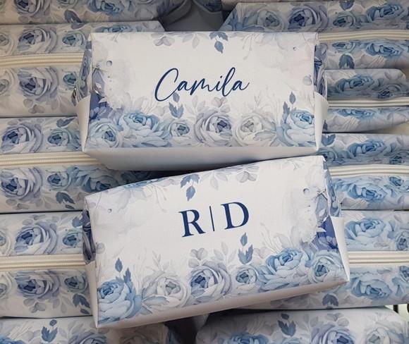 Necessaire Personalizada Azul Serenity