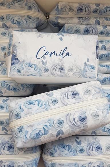 Necessaire Personalizada Azul Serenity