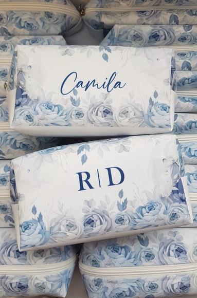 Necessaire Personalizada Azul Serenity