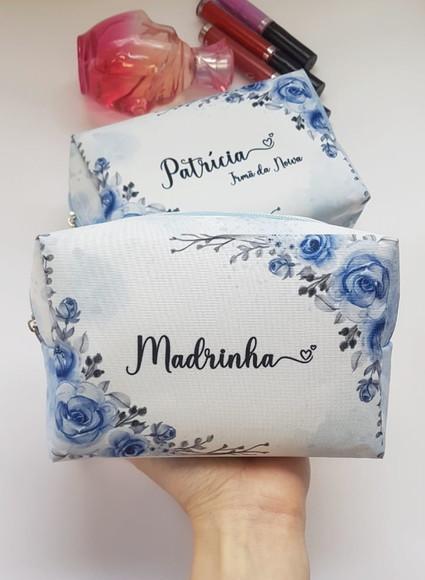 Necessaire Personalizada Azul Serenity