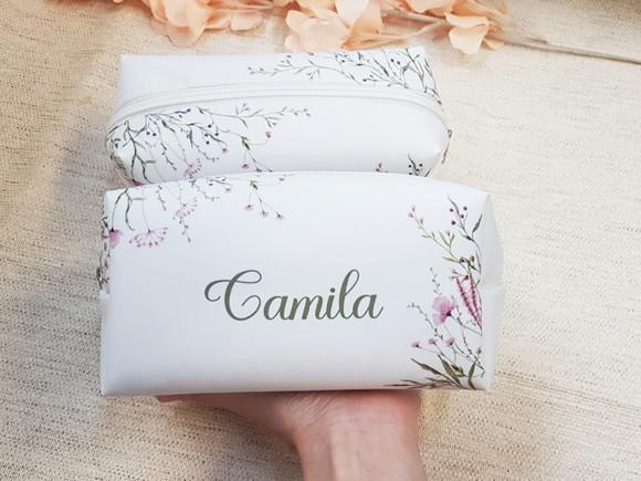 Necessaire Personalizada Box Floral Rosa