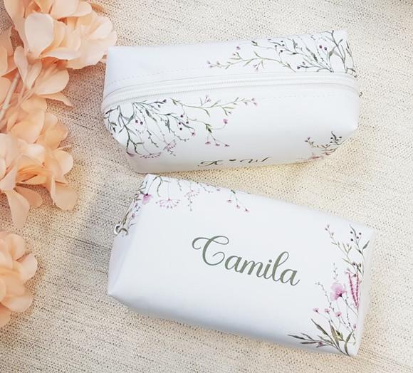 Necessaire Personalizada Box Floral Rosa