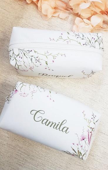 Necessaire Personalizada Box Floral Rosa