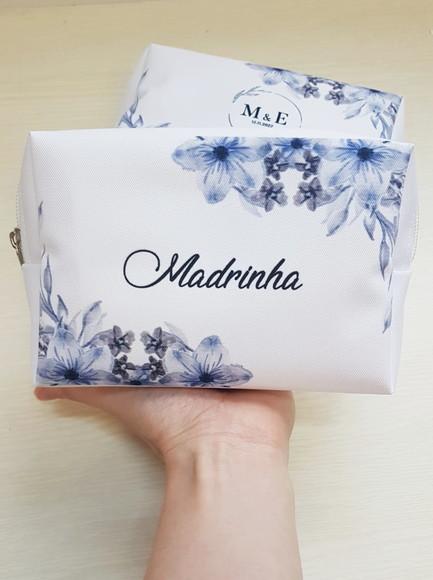 Necessaire Personalizada Casamento Azul Box Caixinha