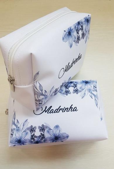 Necessaire Personalizada Casamento Azul Box Caixinha