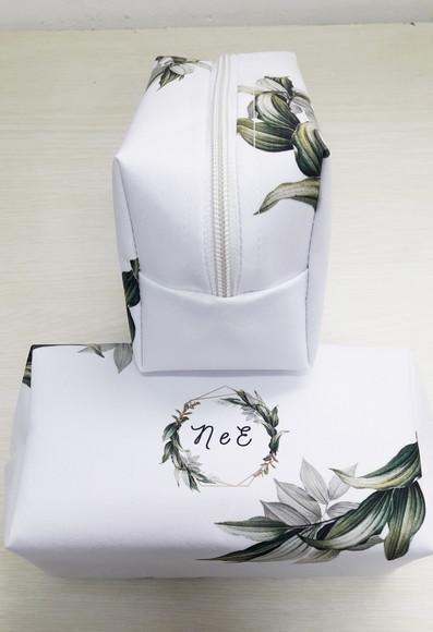 Necessaire Personalizada Casamento Folhagem