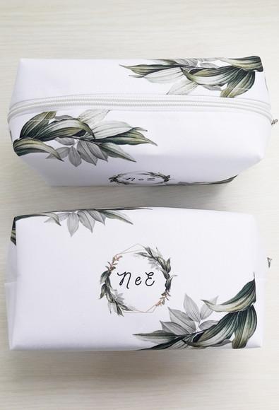 Necessaire Personalizada Casamento Folhagem