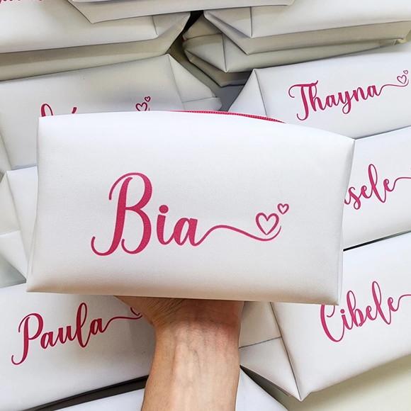 Necessaire Personalizada Casamento Pink