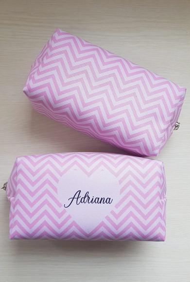 Necessaire Personalizada Casamento Rosa