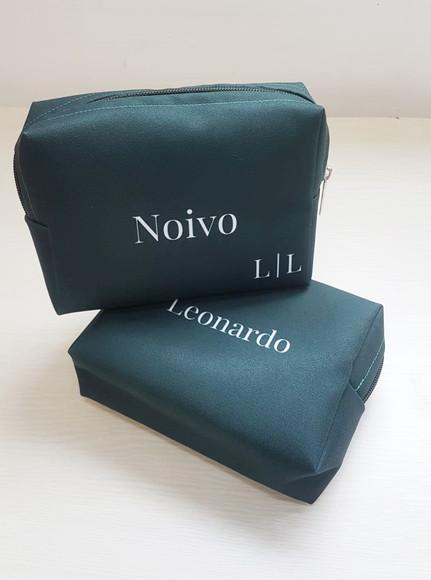 Necessaire Personalizada Casamento Verde Box Caixinha