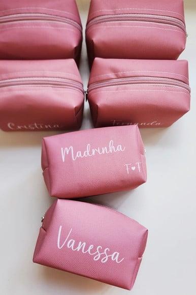 Necessaire Personalizada Cor Canela