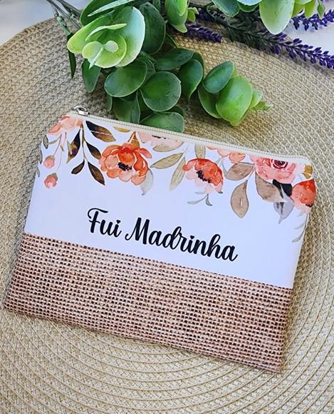 Necessaire Personalizada Estampa Rústica