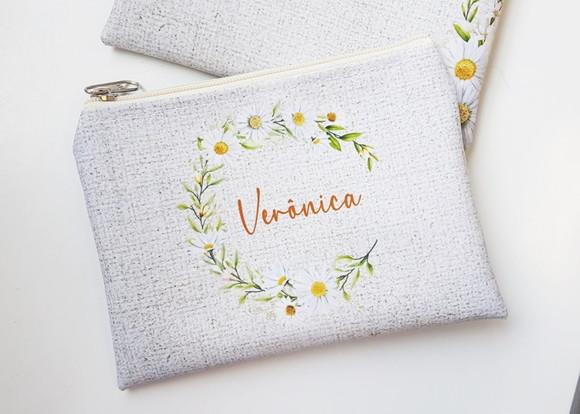 Necessaire Personalizada Estampa Rústica