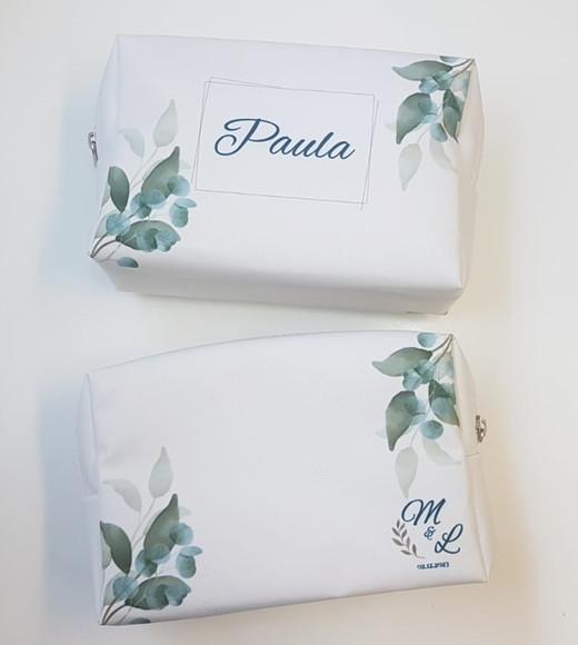 Necessaire Personalizada Folhagem Casamento