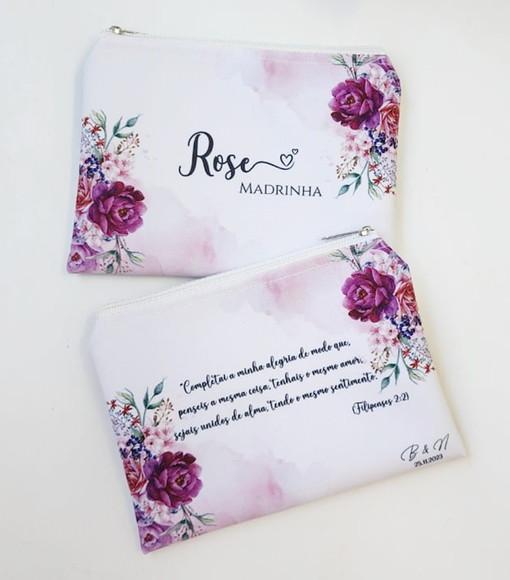 Necessaire Personalizada Fúcsia