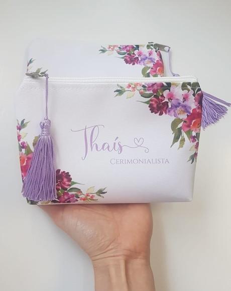 Necessaire Personalizada Lavanda com Pingente