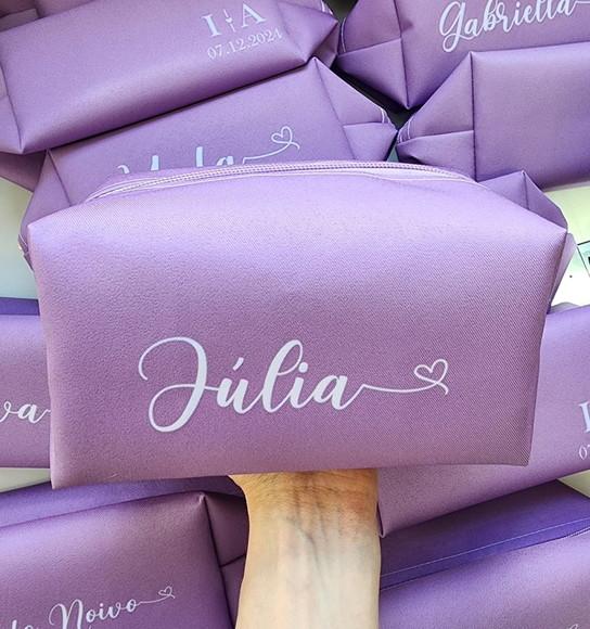 Necessaire Personalizada Lilás Box G