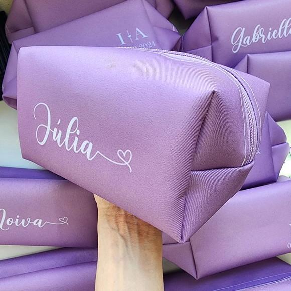 Necessaire Personalizada Lilás Box G