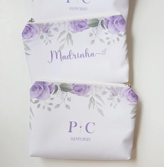 Necessaire Personalizada Lilás com Nome