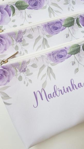 Necessaire Personalizada Lilás com Nome