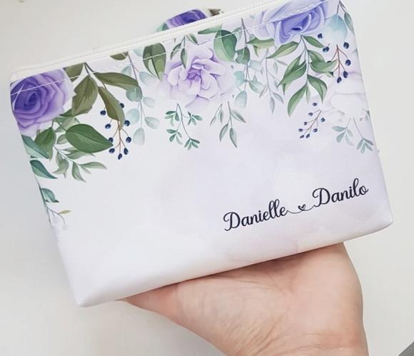Necessaire Personalizada Lilás com Nome