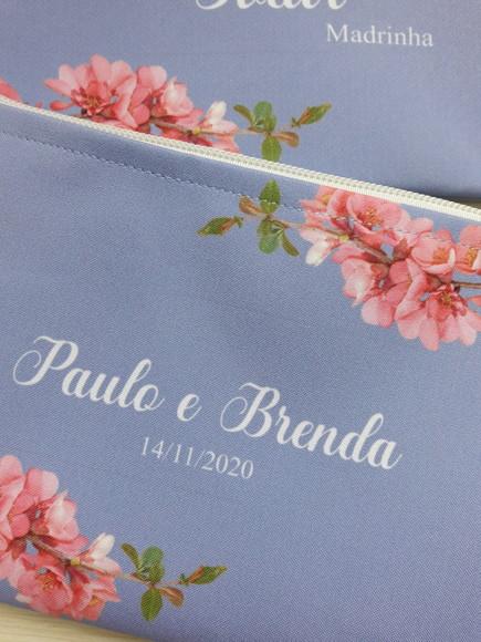 Necessaire Personalizada Madrinha Azul