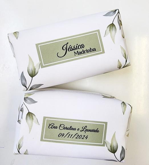 Necessaire Personalizada Madrinhas Folhagem