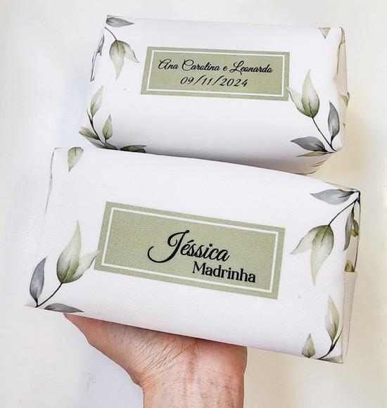 Necessaire Personalizada Madrinhas Folhagem