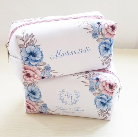 Necessaire Personalizada Rose com Azul Serenity Mod Box