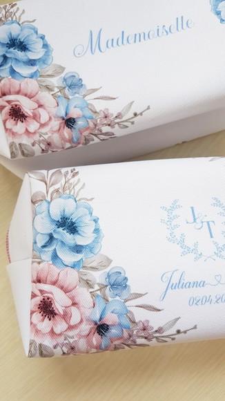 Necessaire Personalizada Rose com Azul Serenity Mod Box
