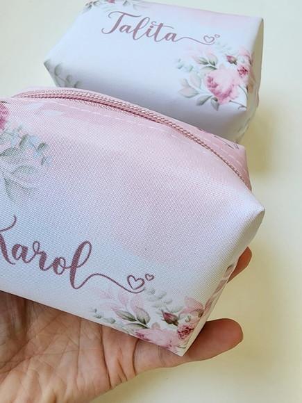 Necessaire Personalizada Rose Floral