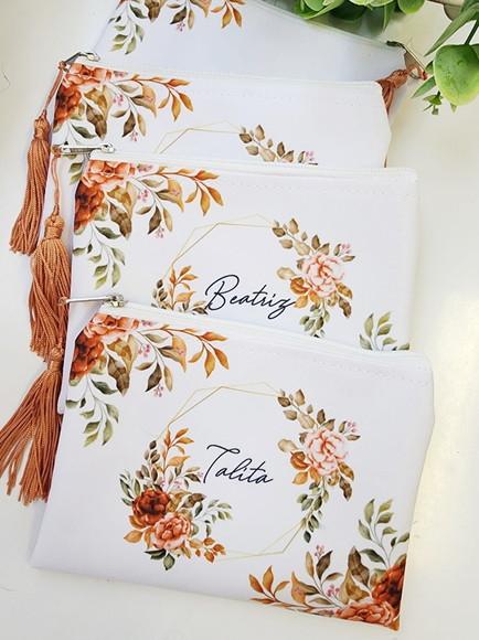 Necessaire Personalizada Terracota com Pingente