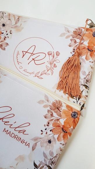 Necessaire Personalizada Terracota com Pingente