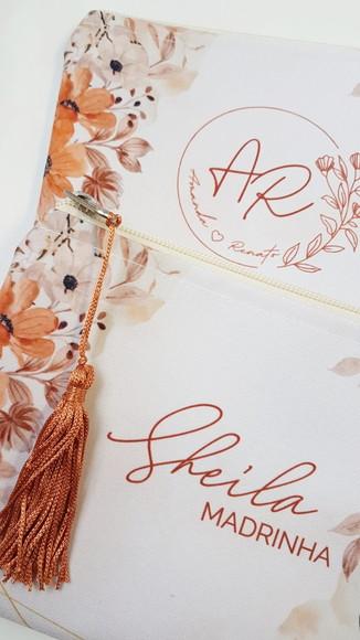 Necessaire Personalizada Terracota com Pingente