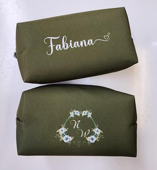 Necessaire Personalizada Verde Musgo