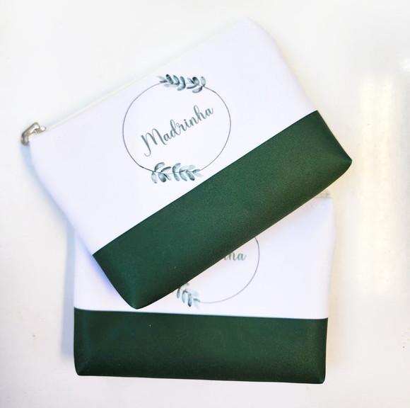 Necessaire Personalizada Verde Escuro