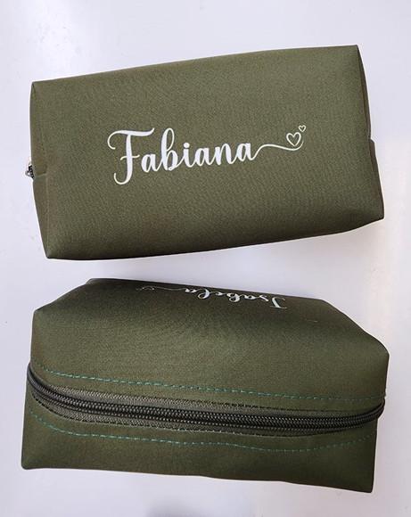 Necessaire Personalizada Verde Musgo