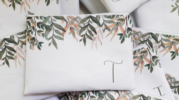 Necessaire Slim Folhagens