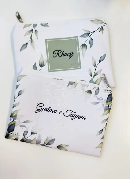 Bolsinha Madrinha Folhagem Slim