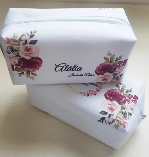 Bolsinha Marsala Floral Box