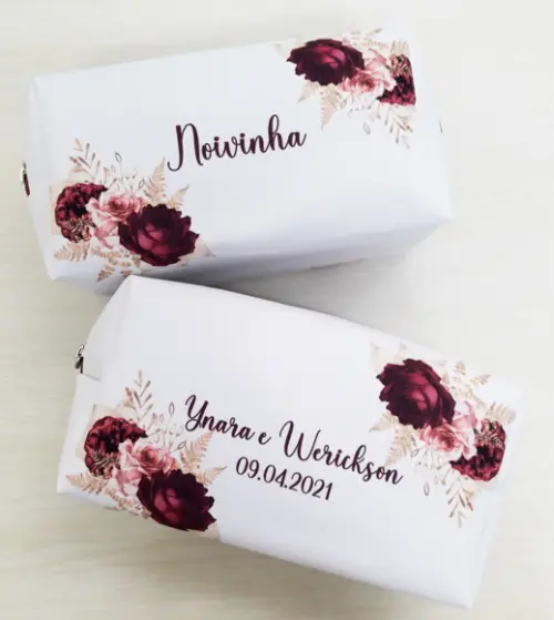 Casamento Necessaire Box Marsala
