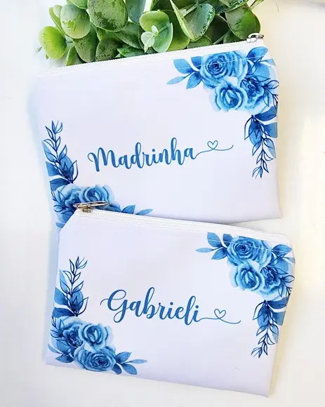 Kit 20 Necessaire Azul Serenity