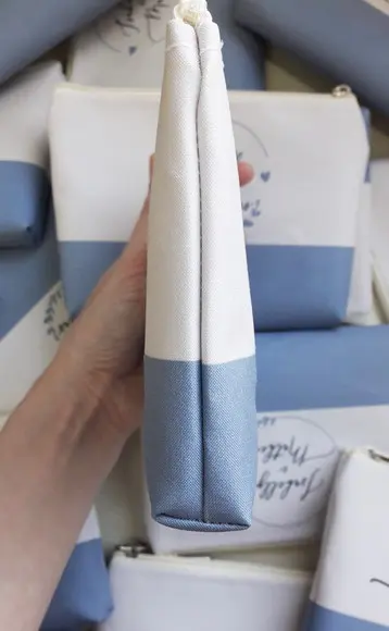 Kit Necessaire Casamento Azul Serenity com Monograma