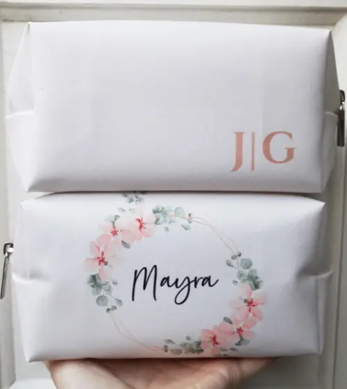 Kit Necessaire Madrinha Box Floral Rosa