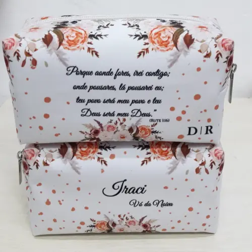 Kit Necessaire Madrinha Box Floral terroso